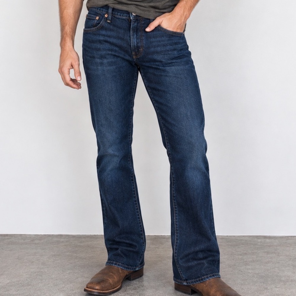 American Eagle Slim Bootcut Flex Jeans Mens 33x32 Dark Wash Blue Denim